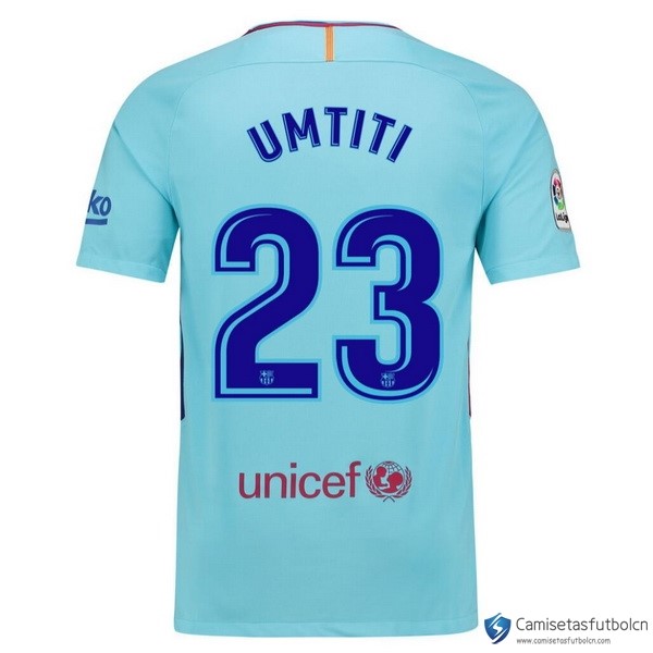 Camiseta Barcelona Segunda equipo Umtiti 2017-18